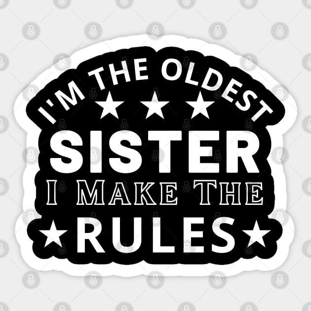 2023 Funny Older Sister vintage idea Sticker by Monster Skizveuo